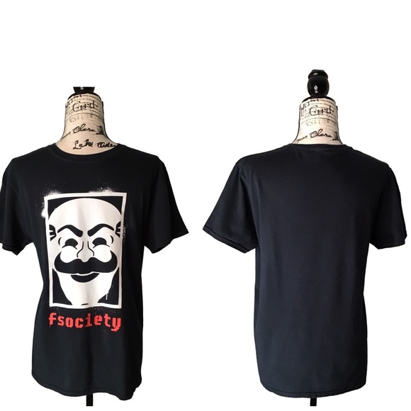 Mr. Robot Loot Crate Exclusive F Society Short Sleeve T-Shirt - Medium Unisex - Picture 8 of 8